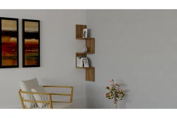 Gersby Vägghylla 25 cm - Brun - Förvaring - Hylla - Vägghylla