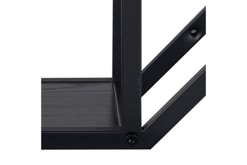 Hasslevik Vägghylla 77x20 cm 4 Hyllor - Svart/Matt Svart - Förvaring - Hylla - Vägghylla