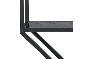 Hasslevik Vägghylla 77x20 cm 4 Hyllor - Svart/Matt Svart - Förvaring - Hylla - Vägghylla