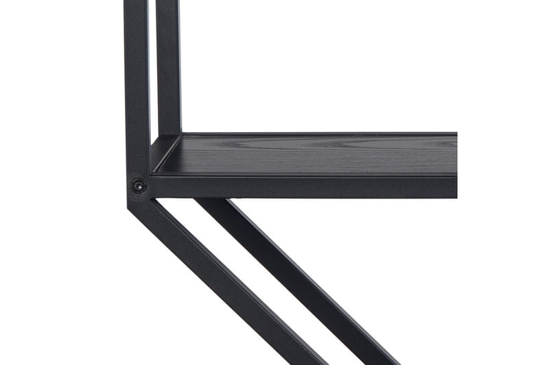 Hasslevik Vägghylla 77x20 cm 4 Hyllor - Svart/Matt Svart - Förvaring - Hylla - Vägghylla