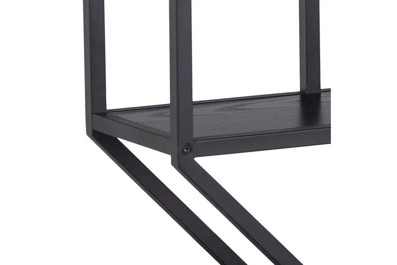 Hasslevik Vägghylla 77x20 cm 4 Hyllor - Svart/Matt Svart - Förvaring - Hylla - Vägghylla