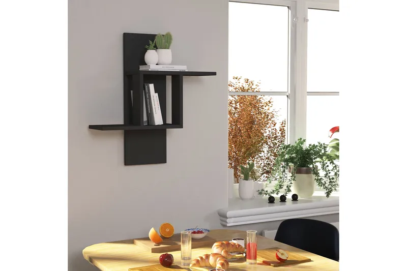 Homitis Vägghylla - Mörkgrå - Förvaring - Hylla - Vägghylla