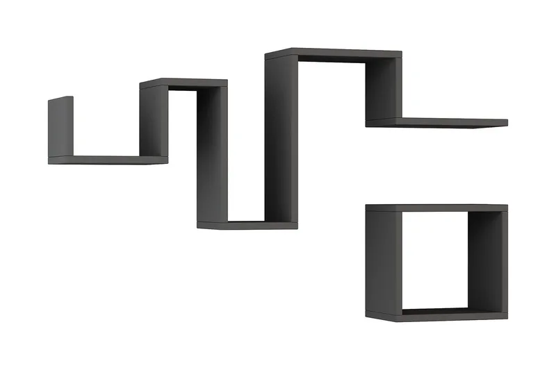 Homitis Vägghylla - Mörkgrå - Förvaring - Hylla - Vägghylla