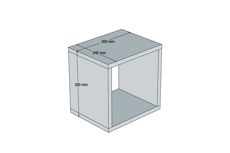 Hovdane Vägghylla 30 cm - Blå - Förvaring - Hylla - Vägghylla