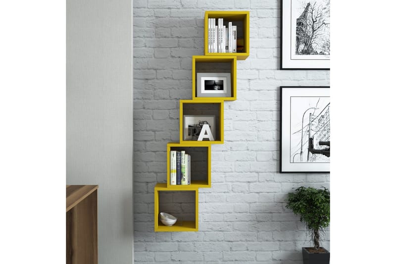 Hovdane Vägghylla 30 cm - Gul - Förvaring - Hylla - Vägghylla
