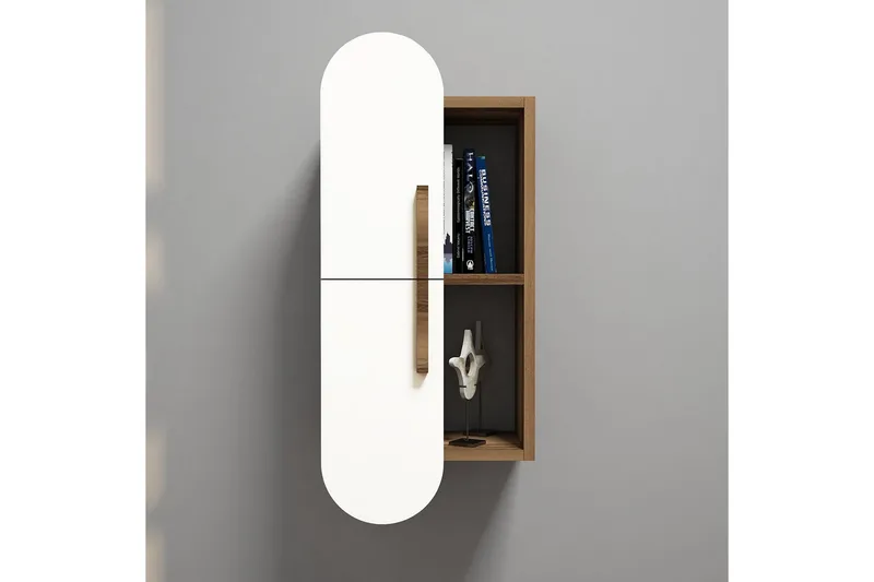 Hovdane Vägghylla 35 cm - Brun/Vit - Förvaring - Hylla - Vägghylla