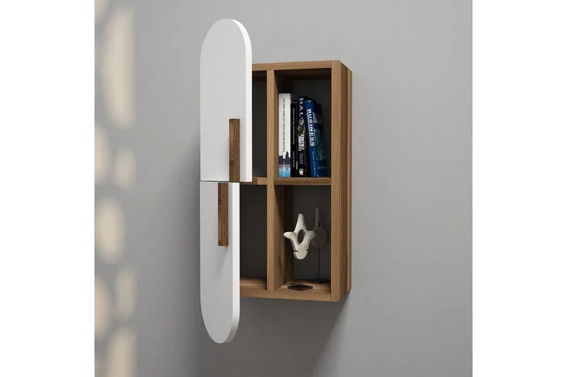 Hovdane Vägghylla 35 cm - Brun/Vit - Förvaring - Hylla - Vägghylla