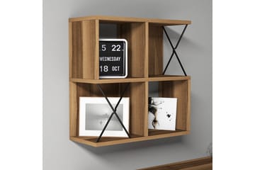 Hovdane Vägghylla 60 cm - Brun/Svart - Förvaring - Hylla - Vägghylla