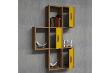 Hovdane Vägghylla 75 cm - Brun/Gul - Förvaring - Hylla - Vägghylla