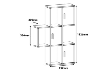 Hovdane Vägghylla 75 cm - Brun/Vit - Förvaring - Hylla - Vägghylla