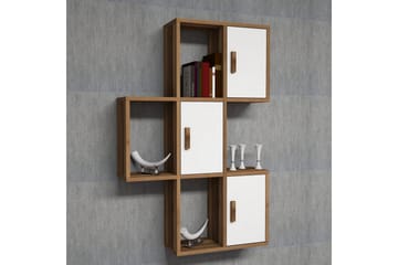 Hovdane Vägghylla 75 cm - Brun/Vit - Förvaring - Hylla - Vägghylla