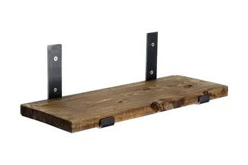 Hueter Vägghylla 40 cm - Svart/Valnöt - Förvaring - Hylla - Vägghylla