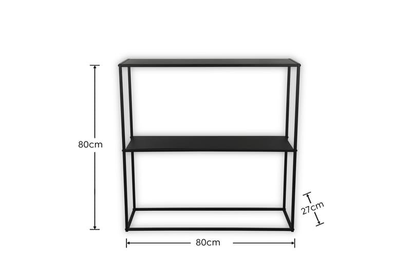 Hylla Alexis 80x80 cm Svart - Svart - Förvaring - Hylla - Vägghylla