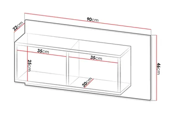 Hylla - Svart|Ek - Förvaring - Hylla - Vägghylla