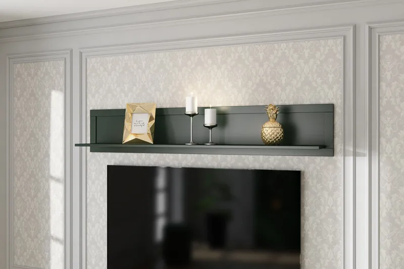 Ivreri Vägghylla 25x177 cm - Khaki/Natur - Förvaring - Hylla - Vägghylla