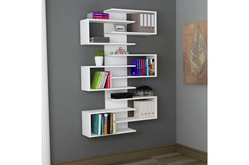 Karber Bokhylla 75 cm - Vit - Förvaring - Hylla - Vägghylla