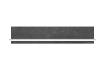 Kranea Vägghylla 22x125 cm - Grå/Vit - Förvaring - Hylla - Vägghylla