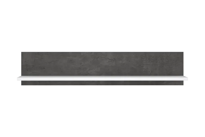 Kranea Vägghylla 22x125 cm - Grå/Vit - Förvaring - Hylla - Vägghylla