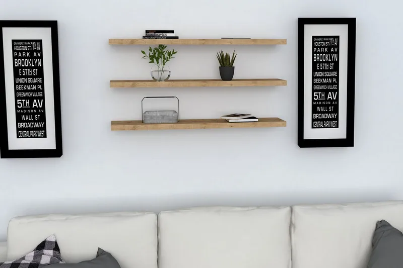 Lakasha Vägghylla 2 cm - Blå - Förvaring - Hylla - Vägghylla