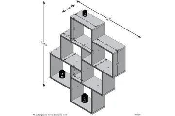 Laurio Vägghylla 81 cm - Ljusbrun - Förvaring - Hylla - Vägghylla