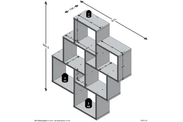 Laurio Vägghylla 81 cm - Vit - Förvaring - Hylla - Vägghylla