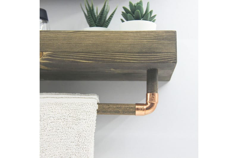 Leiasia Vägghylla 50 cm - Valnöt - Förvaring - Hylla - Vägghylla