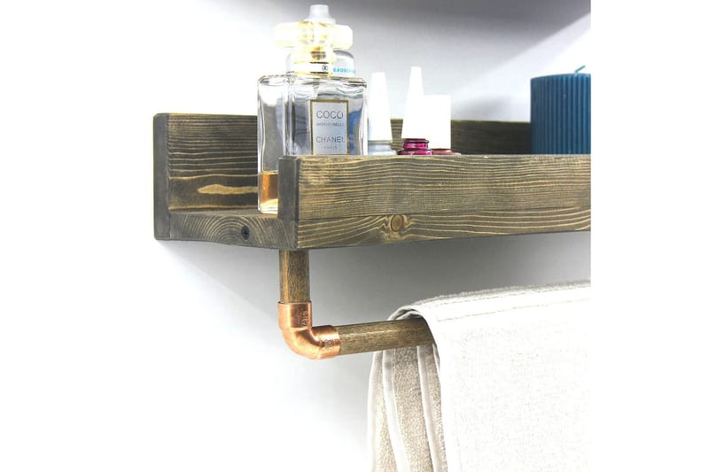 Leiasia Vägghylla 50 cm - Valnöt - Förvaring - Hylla - Vägghylla