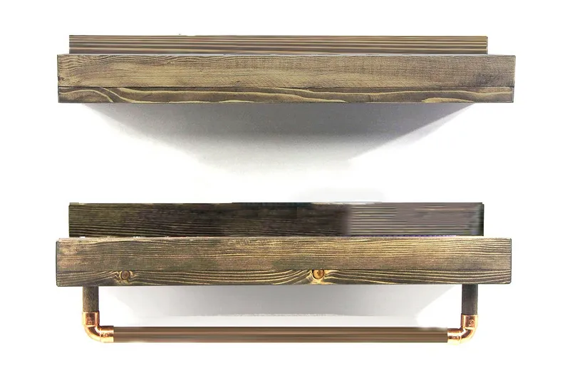 Leiasia Vägghylla 50 cm, Valnöt