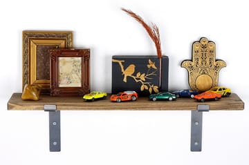 Lilamae Vägghylla 60 cm - Svart/Valnöt - Förvaring - Hylla - Vägghylla