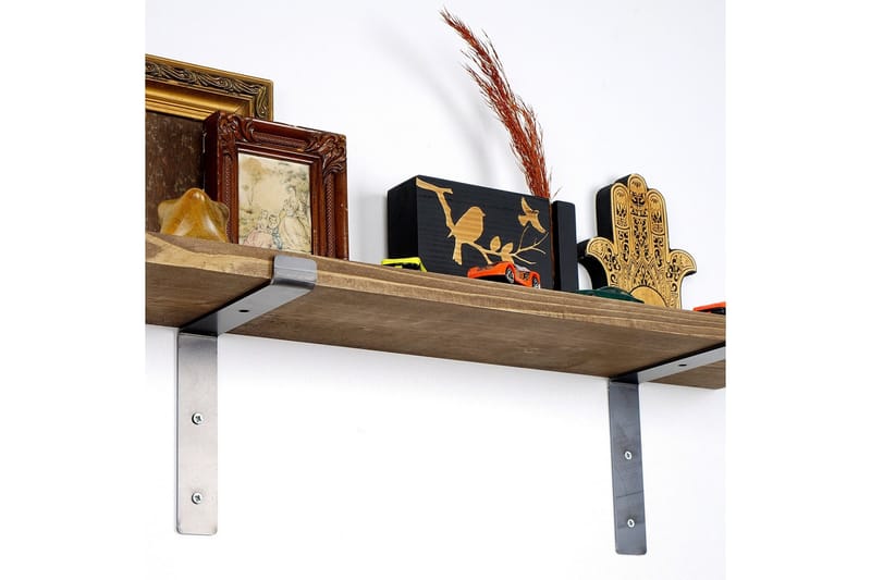 Lilamae Vägghylla 60 cm - Svart/Valnöt - Förvaring - Hylla - Vägghylla