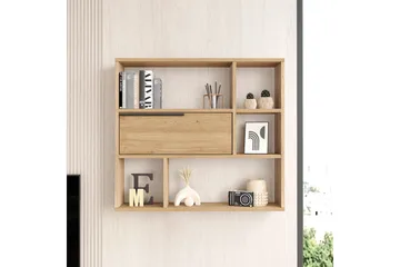 Liyakat Vägghylla 90,1 cm - Valnöt - Förvaring - Hylla - Vägghylla