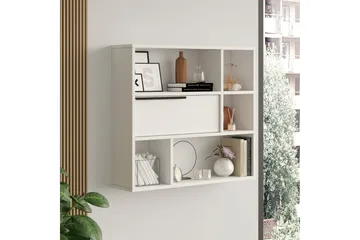 Liyakat Vägghylla 90,1 cm - Vit - Förvaring - Hylla - Vägghylla