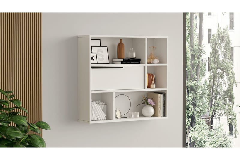 Liyakat Vägghylla 90,1 cm, Vit