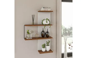 Ljusfors Vägghylla 96x65 cm - Natur/Vit - Förvaring - Hylla - Vägghylla