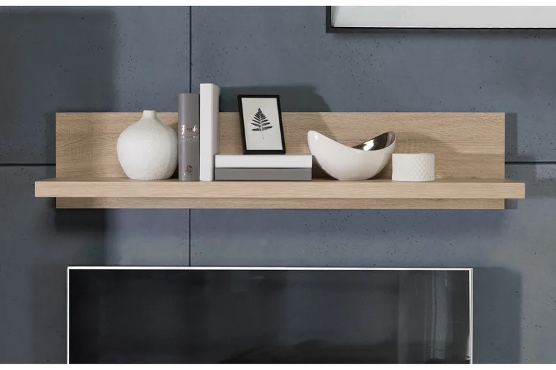 Loannia Vägghylla 22x120 cm - Brun - Förvaring - Hylla - Vägghylla