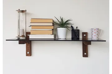 Michaelchristop Vägghylla 85 cm - Valnöt - Förvaring - Hylla - Vägghylla