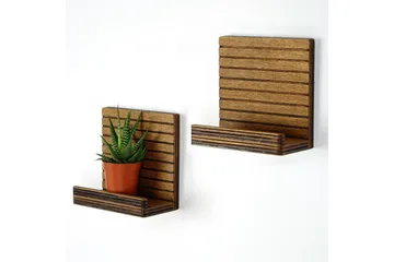 Nagaji Vägghylla 13 cm - Valnöt - Förvaring - Hylla - Vägghylla