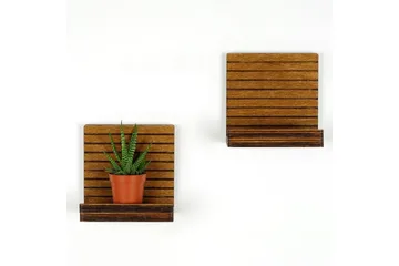 Nagaji Vägghylla 13 cm - Valnöt - Förvaring - Hylla - Vägghylla