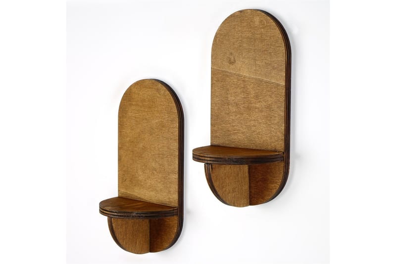 Nagaji Vägghylla 13 cm - Valnöt - Förvaring - Hylla - Vägghylla