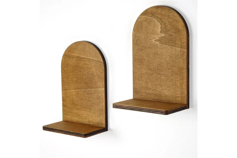 Nagaji Vägghylla 16 cm - Valnöt - Förvaring - Hylla - Vägghylla