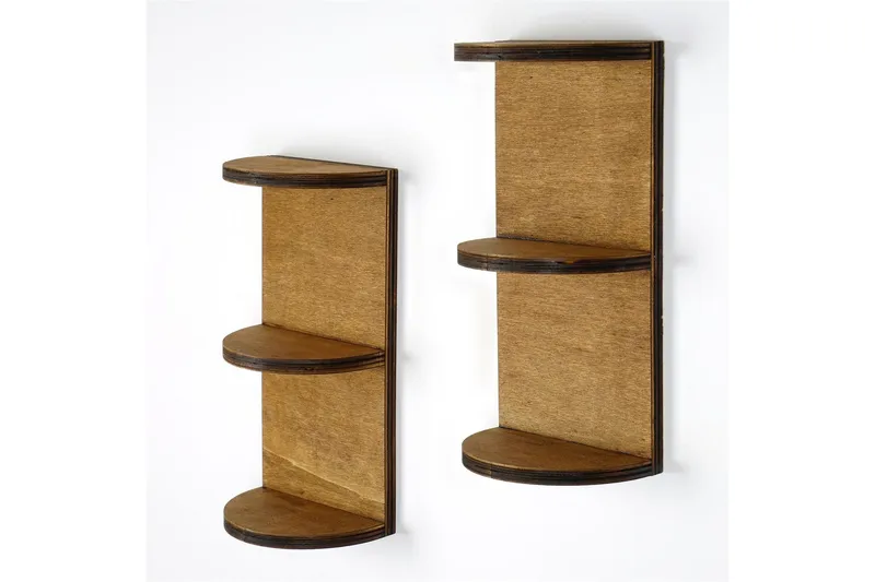 Nagaji Vägghylla 30 cm, Valnöt