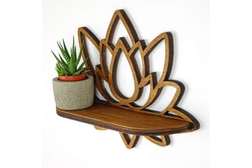 Nagaji Vägghylla 33 cm - Valnöt - Förvaring - Hylla - Vägghylla