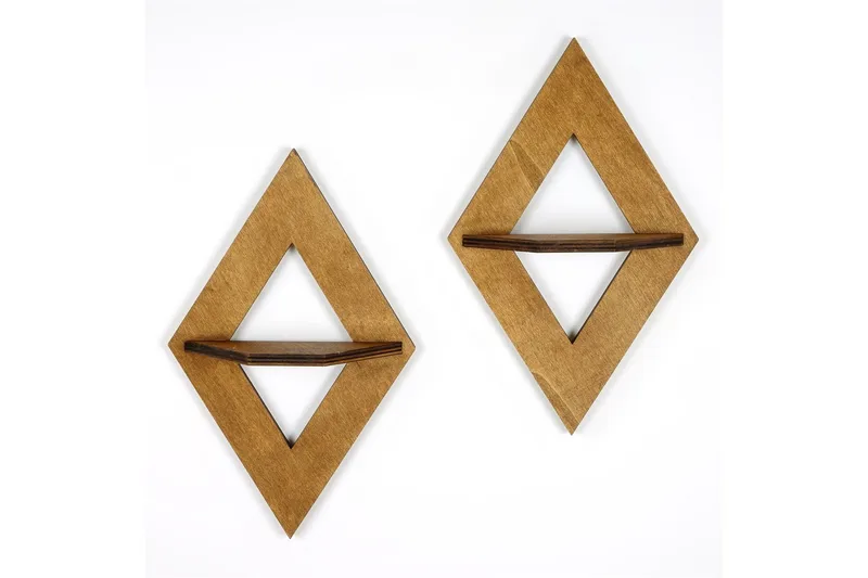 Nagaji Vägghylla 38 cm - Valnöt - Förvaring - Hylla - Vägghylla