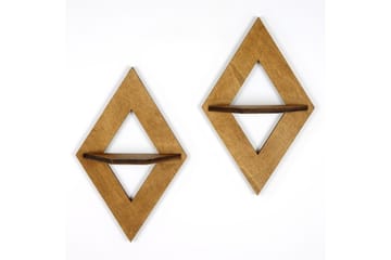 Nagaji Vägghylla 38 cm - Valnöt - Förvaring - Hylla - Vägghylla