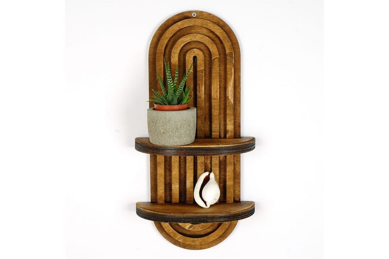 Nagaji Vägghylla 40 cm - Valnöt - Förvaring - Hylla - Vägghylla