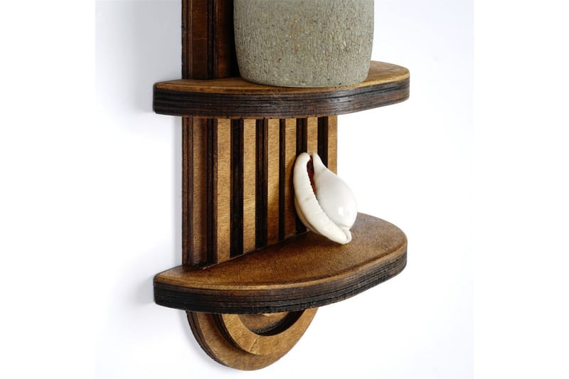 Nagaji Vägghylla 40 cm - Valnöt - Förvaring - Hylla - Vägghylla