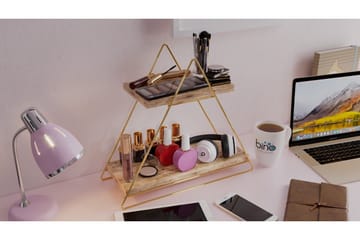 Naomasa Vägghylla 38 cm - Brun/Guld - Förvaring - Hylla - Vägghylla