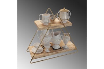 Naomasa Vägghylla 38 cm - Brun/Guld - Förvaring - Hylla - Vägghylla