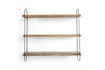 Nealhouse Vägghylla 60 cm - Valnöt/Svart - Förvaring - Hylla - Vägghylla