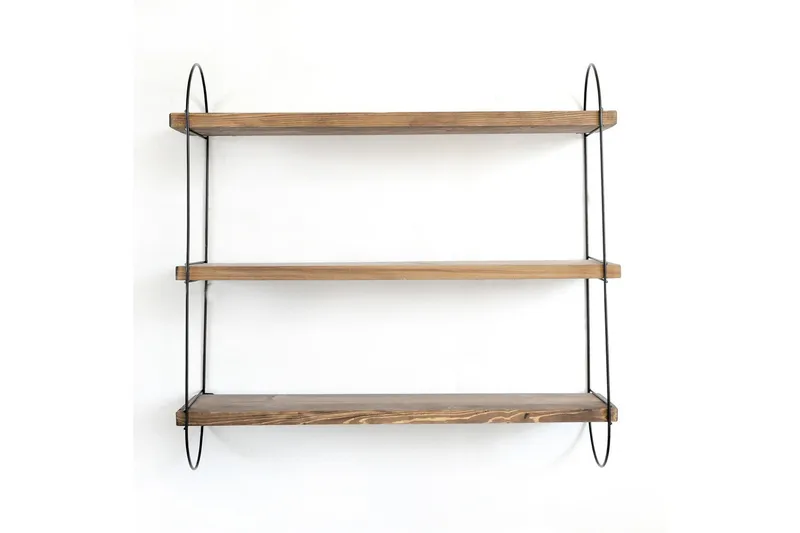 Nealhouse Vägghylla 60 cm - Valnöt/Svart - Förvaring - Hylla - Vägghylla